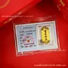 Pegatinas para Teléfono con Oro de 999, Láminas de Oro Princess Get Rich, Imanes para Refrigerador de Riqueza, Tarjetas de Oro Tesoro, Regalos Personalizados