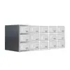 Gabinete de zapatos de acero inoxidable 201, vestidor, banco para cambiarse los zapatos, casillero, gabinete multi-puerta con cerradura, taller libre de polvo, gabinete de almacenamiento para empleados