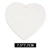Colgante de cerámica de transferencia térmica Colgante de cerámica navideña Colgante navideño redondo de 3 pulgadas Colgante decorativo Colgante pequeño navideño