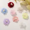 Otoño Temprano Romántico Fresco Malla Flores Coloridas DIY Accesorios de Flores Tocado Accesorios para el Cabello Accesorios de Decoración para Bolsos