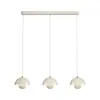 Lámpara de Espectro Completo Nueva y Ajustable, Lámpara Minimalista de Estilo Italiano con Forma de Capullo, Lámpara Colgante Táctil para Isla Estilo Crema