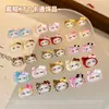 Sombrero de Dibujos Animados Accesorios para Uñas Gato Kt Otoño e Invierno Acabado Leopardo Maillard Gato Dulce Fresco Decoraciones para Uñas DIY