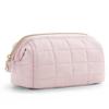 Bolsa macia xadrez com bordado à prova d'água transfronteiriça bolsa cosmética portátil grande capacidade Bolsa de armazenamento para viagem bolsa de lavagem tagi