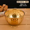 Tigela de salada de aço inoxidável com textura martelada, tigela aprofundada para bater ovos, tigela para assar e misturar, tigela para servir, recipiente para alface e travessa para servir