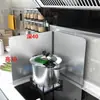 Partición a prueba de aceite de acero inoxidable transfronteriza, engrosada y resistente a altas temperaturas, para estufas de gas, tabla bloqueadora de aceite fácil de limpiar para cocina