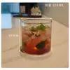 Copo de Água de Vidro Borossilicato Alto Copo Reto para Bebida Fria de Verão Copo de Leite Transparente Copo de Café Copo Redondo Doméstico Sem Tampa
