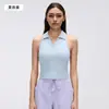 Sujetador Deportivo tipo Polo con Solapas para Mujer con Almohadillas, Chaleco de Yoga, a Prueba de Impactos, que Recoge el Pecho, Sujetador de Fitness D26026