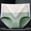 Roupa íntima 100% Algodão Feminina Cintura Alta Levanta Abdômen e Quadril Cor Sólida Calcinha Forro de Grafeno Algodão Tamanho Grande Calças Femininas