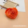 Flor de Rosa Estéreo con Capullo de Satén de 5 cm de Venta Caliente, Adorno para el Cabello DIY, Flor de Mano, Flor de Muñeca, Ramillete, Accesorios para Ropa
