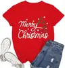 Camisetas de Natal Malucas e Felizes para Mulheres Árvores de Natal Deixe