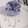 Clip de Auriculares Bluetooth con Clip para Oreja Pendientes de Clip DIY Texturizados Inteligentes Larga Borla Mariposa Clip para Oreja Pendientes para Niñas