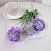 Flor artificial de lótus de 4 cabeças de alta qualidade, estilo ins, decoração para mesa de centro, sala de estar, casamento, guia de estrada, decoração suave