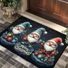 Tapete de Entrada para Porta de Natal Mais Vendido da Amazon, Tapete de Decoração Festiva, Tapete Antiderrapante para Banheiro, Tapete de Porta de Entrada, Transfronteiriço