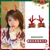 Antler Natal Hairpin Joias Cocar Elk Orelhas Fawn Clip Acessórios de Cabelo Crianças Mulheres Fofo Internet Celebridade Clip