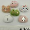 Broche de boneca de pelúcia dos desenhos animados Coelho Gatinho Urso Sapo Acessórios de alça de pulso Boneca Bolsa Chaveiro Pingente