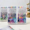 Nuevo Lápiz de Dibujos Animados Lindo Labubu con Purpurina Marcador de Llaves para Estudiantes Resaltador Marcador Stitch Resaltador