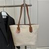 Bolso bandolera de estilo francés, tejido, para mujer, bolso de mano de gran capacidad para ir al trabajo, bolso de playa para vacaciones, cesta de verduras para mujer