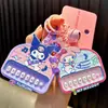 Llavero de Piano Sanrio Original Lindo Juguete Musical Colgante de Bolso Llavero de Coche Pequeño Regalo Al Por Mayor