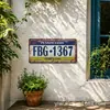 Decoración de Placa de Matrícula de Coche Transfronteriza Letrero de Hojalata 15X30cm Letrero de Coche Placa de Matrícula Retro Europea y Americana