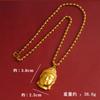 Nuevo colgante de Maitreya de aleación de cobre de estilo chino con diseño de marea nacional, collar de cuerda tejida negra, colgante con cabeza de Buda para mujer