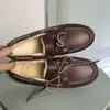 Versión de Piel de Vaca ~ Zapatos Planos de Terciopelo Estilo Británico Zapatos de Vestir Antiguos con Cordones Suela Blanda Mocasines Retro Slip-On Zapatos Pequeños de Piel