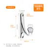 Gancho Transfronterizo Aleación de Zinc Gancho para Ropa Gancho Simple y Doble Hotel Baño Inodoro Gancho para Abrigos con Agujero Gancho para Ropa Negro