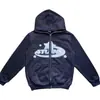 En Stock 2026 Sudadera Estilo Oscuro Europeo y Americano Sudadera con Capucha Unisex Pareja Gótica Harajuku Sudadera Oversize con Cremallera