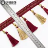 Soporta cortes personalizados 11cm Borlas para cortinas, remates de encaje para cortinas, decoración de bodas, bolas colgantes y colgantes de dos colores