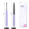 Tenedor de Acero Inoxidable para Cutícula Tira Frotadora de Doble Cara Artefacto para Cuidado de Manicura Exfoliante Herramienta de Manicura Lima de Uñas