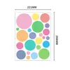 Adesivos de Parede de Bolinhas Coloridas Irregulares Autoadesivos Decoração de Parede para Casa Jardim de Infância Adesivos de PVC Personalizados