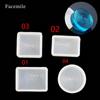 4 Moldes de silicona de ondas DIY, gota de cristal, joyería, molde de colgante de ondas, molde de silicona corrugado