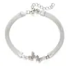 Pulsera Cruzada Europea y Americana de Venta Caliente Ins Diamante Mariposa Corazón Joyería de Mano Simple Retro Creativa Accesorios Tipo Geométrico