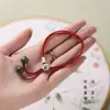 Cuerda de Mano Buda del Zodiaco Estilo Chino para Hombres y Mujeres, Cuerda Roja Hecha a Mano para el Año del Conejo, Cuerda de Mano del Zodiaco Ajustable para Niñas