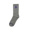 Calcetines para Mujer con Diseño de Letra, Largo a Media Pantorrilla, Perfectos para Pantalones de Tiburón, Calcetines Personalizables de Longitud Media para Mujer, Absorbentes de Sudor, Transpirables, Estilo Ins