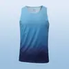 Chaleco para Hombre Elástico Cuello Redondo Hombro Ancho Ropa Exterior Chaleco Deportivo Degradado Verano Juventud Fitness Sin Mangas Camiseta Básica Superior