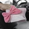 Caja de pañuelos estilo Chanel caja de reposabrazos para coche caja de pañuelos colgante para asiento creativa diosa coche caja de papel para coche
