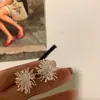Pendientes Exagerados de Diente de León, Lujo Accesible y Pendientes Elegantes Retro de Otoño e Invierno de Gama Alta, Hermosos Pendientes Únicos de Zirconia de Nicho