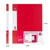 Deli China Vermelho Clips Fortes Simples e Duplos Assistente de Gerenciamento de Arquivos, Organizador de Documentos, Resistente e Durável, PP Espessado