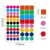 Pegatinas de Etiquetado para Oficina, Etiquetas Autoadhesivas, Marcadores de Tamaño, Pegatinas Triangulares, Pegatinas de Marcado Multicolor, Pegatinas para Horario