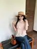 2026 Nueva Blusa Francesa Dulce Estilo Hombros Descubiertos Volantes Capas Pastel Versátil Juvenil Elegante Top
