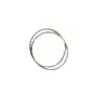 Anillo Minimalista con Flor de Coche Chapado en Plata de Ley 925 con Oro de 18 Quilates, Extremadamente Fino y Brillante, Moda Estilo Japonés y Coreano, Anillo Pequeño Fresco para Apilar, Dedo de la Cola