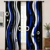 Cortinas geométricas personalizadas transfronterizas de Amazon con impresión digital para decoración de sala de estar y dormitorio, cortinas terminadas, TEMU dropshipping