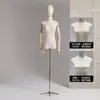 Loja de Roupas Modelo Feminino Prateleira Vestido de Noiva Vitrine Manequim Falso Modelo Feminino Meio Corpo Adereços Suporte de Exibição Corpo Inteiro
