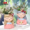 Regalos Navideños Creativos Macetas de Resina para Jardinería Arreglos Florales Paisajismo de Jardín Jarrón de Escritorio Adornos Florales Adornos