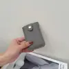 Portatarjetas corto de cuero con patrón de lichi, anti-RFID, anti-robo, para tarjetas de crédito, de visita, de transporte, superventas japonés y coreano