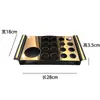 Accesorios de Mesa de Acero Inoxidable para KTV, Accesorios de Mesa Especiales para Salas Privadas, Soporte de Micrófono Directo, Soporte de Micrófono Inclinado, Cubo de Hielo