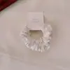 Un par de scrunchies florales de dibujos animados, simples cintas para el pelo de tela básica que no dañan el cabello, adecuados para coletas, gomas elásticas para el pelo para mujeres