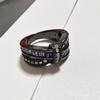 Anillo de Ballesta con Circonita Chenrui Wish Chapado en Negro Pistola Transfronterizo Joyería Popular Europea y Americana para Mujer Apilable