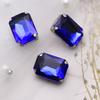 10X14mm Retangular Retangular Colorido Vidro Costurado à Mão Garra Broca DIY Strass Acessórios de Vestuário Decorações de Roupas