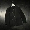 Chaqueta Estilo Chanel con Botón Turquesa de Diseñador Abrigo de Otoño Estiloso para Hombre Top Minimalista de Gama Alta para Hombre